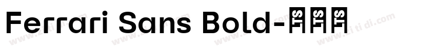Ferrari Sans Bold字体转换